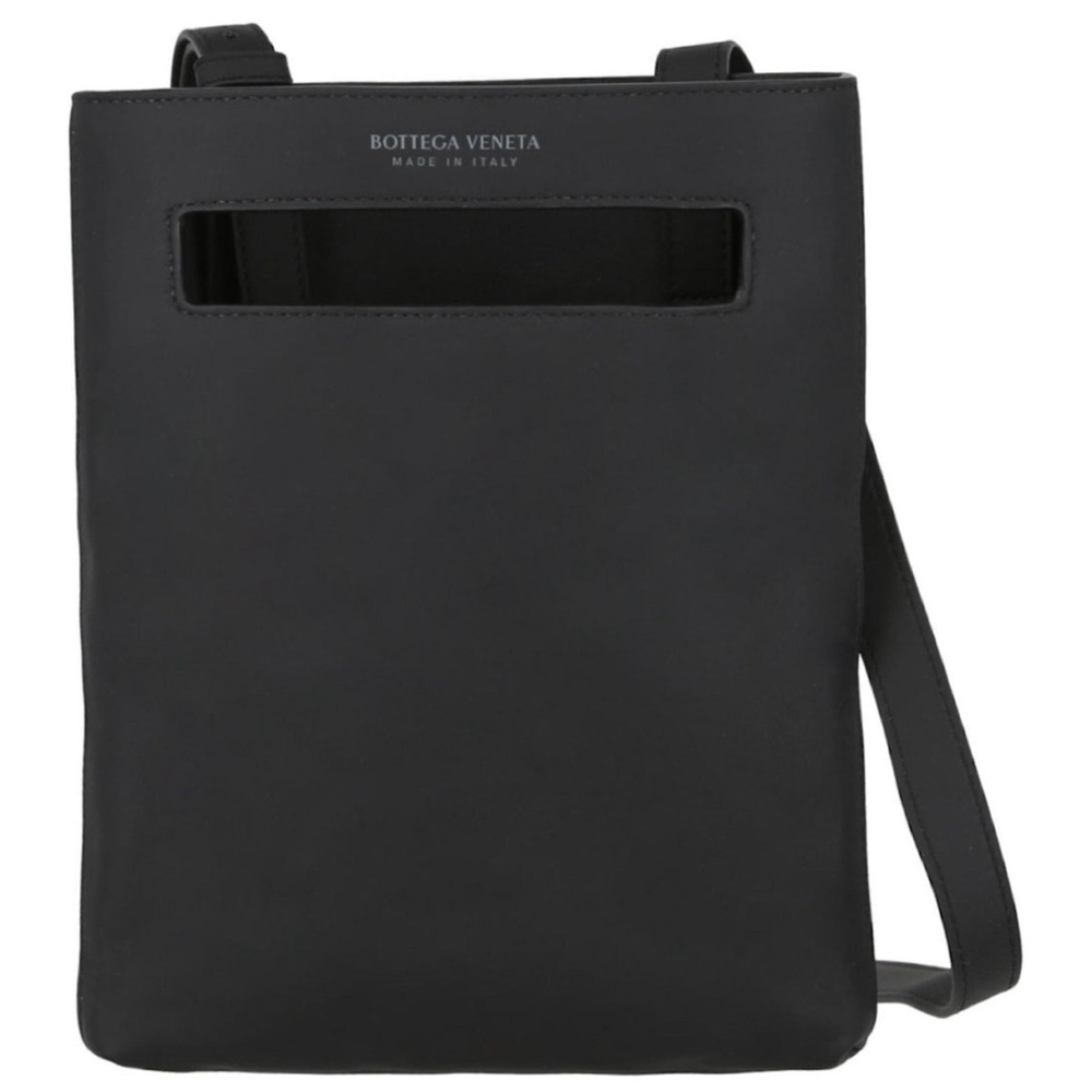 Bottega Veneta Leather Messenger Bag Black NWT $2520 - Picture 9 of 16